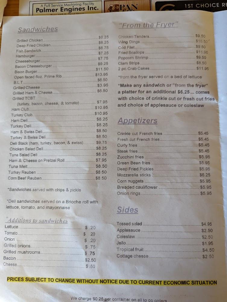 Restless Oaks Restaurant Menu image 2